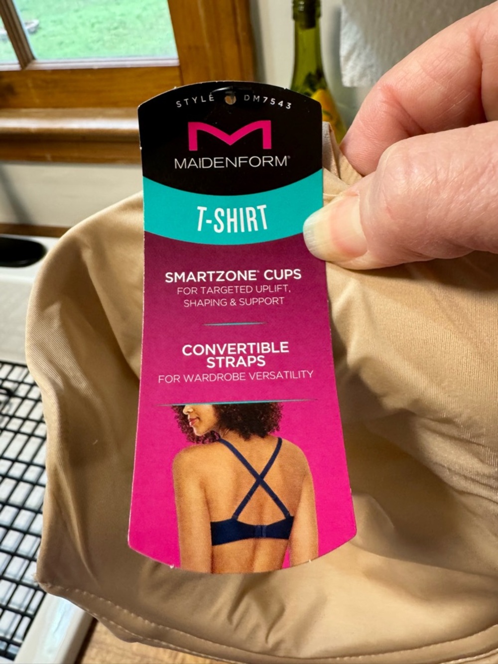 Maidenform T-Shirt Bra in Beige/Nude - Convertible Everyday Support